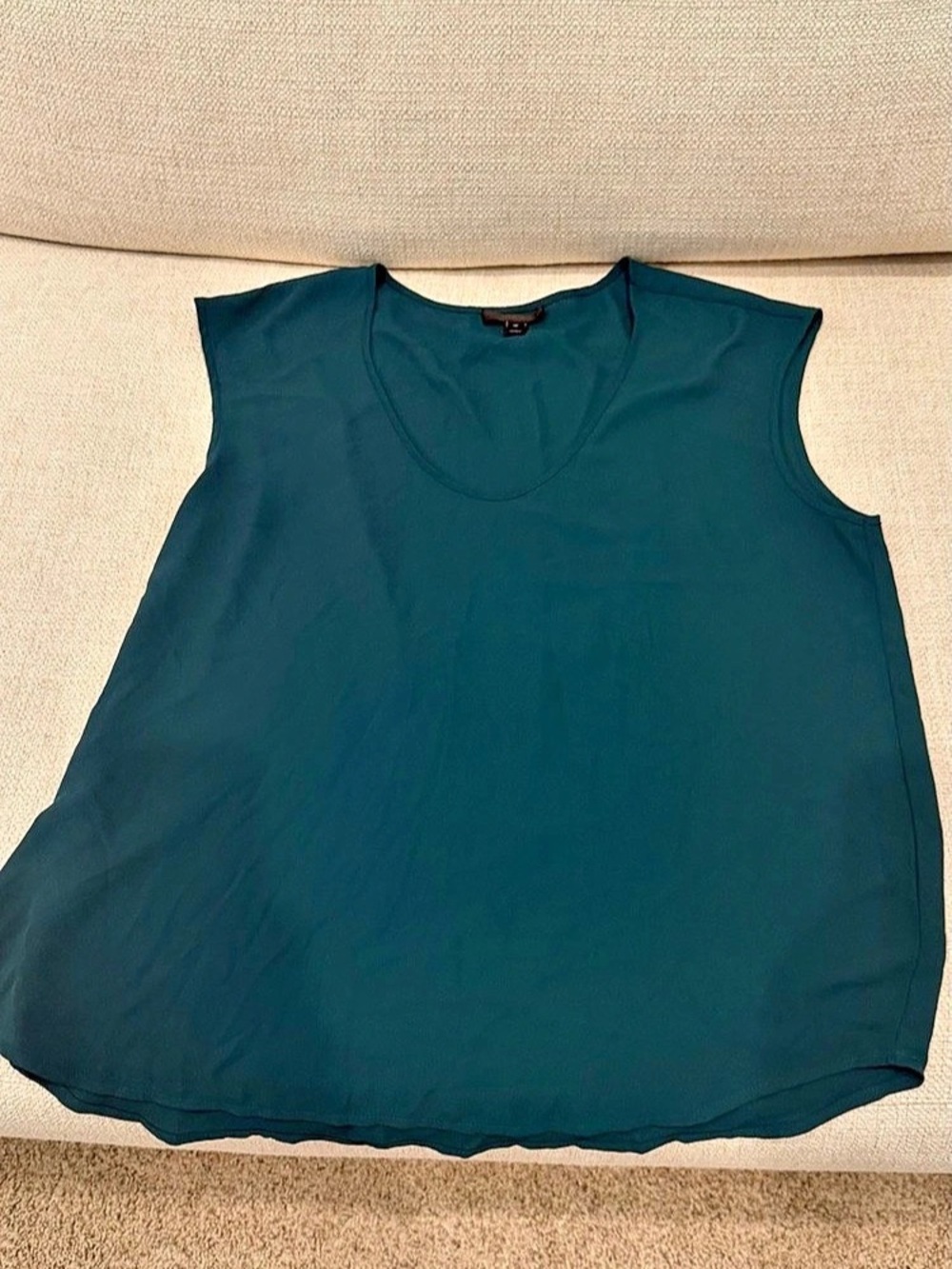 J.Crew Sleeveless Shell in Deep Green - Size 12